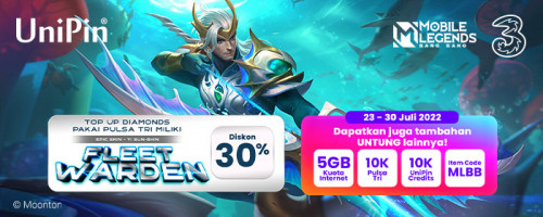 Promo HEPI (Hemat Pisan) - Top Up Diamonds MLBB Pakai Pulsa Tri, Banyak Ekstranya!